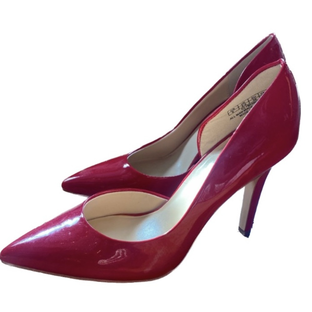 JENN ARDOR Red Women Dress Pointed Toe Stiletto Heel Pumps
